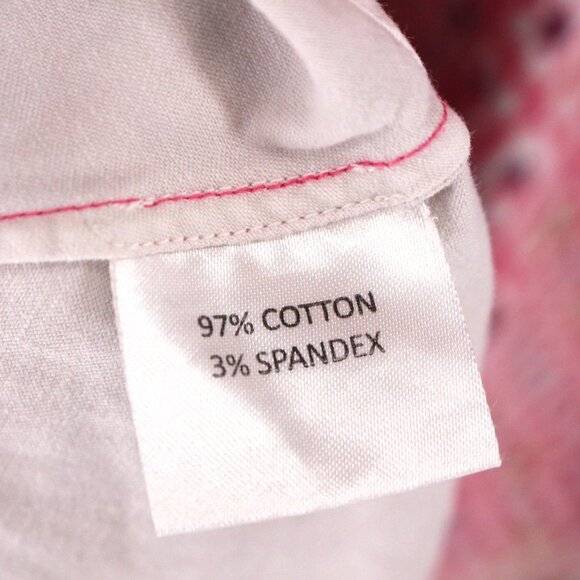 SALONI Abstract Fara Button Up Empire Waist Cotton Midi Dress Small S - Picture 9 of 9